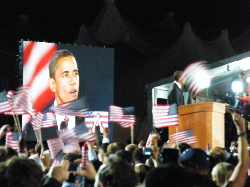 Barack Obama speaking in public